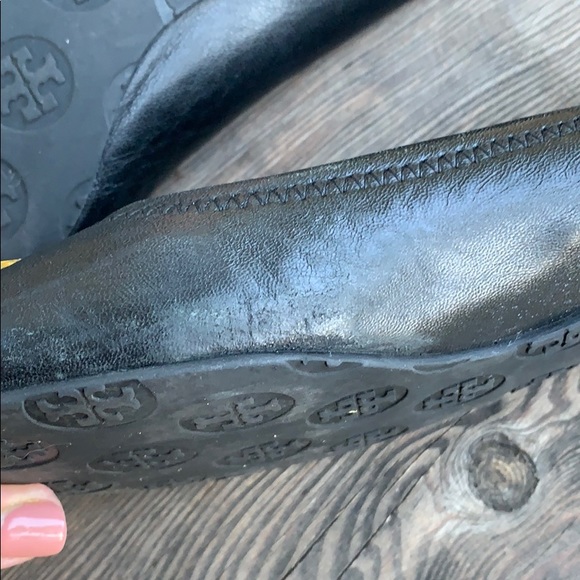 Tory Burch black flats size 7 - Picture 6 of 6